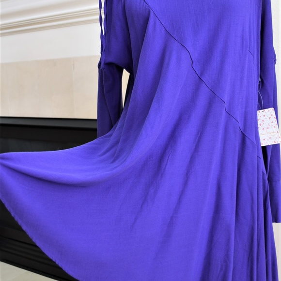 FREE PEOPLE CLEAR SKIES cold shoulder TUNIC dress - Picture 7 of 7